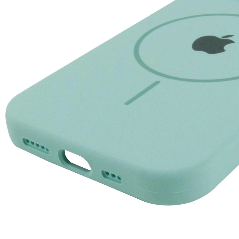 Чохол Silicone Armor Max with MagSafe для Apple iPhone 15 (6.1") – Бірюзовий / Light Turquoise. Фото 6 з 6