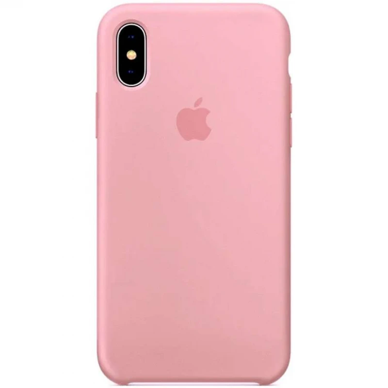 

Чохол Silicone Case на Apple iPhone XS (5.8") (Рожевий / Light pink)