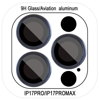 Металеве захисне скло на камеру на Apple iPhone 17 Pro (6.3") — Синій / Dark Blue