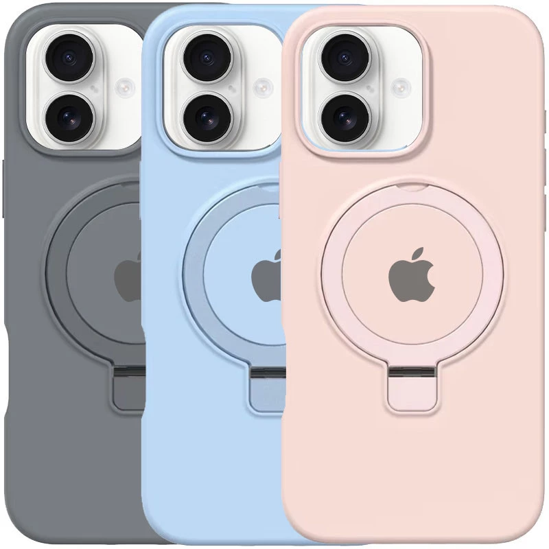 Силіконовий чохол Full Protective з кільцем-тримачем Apple iPhone 16 Plus фото 1 з 2