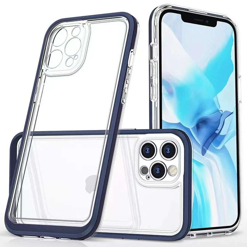 

TPU+PC чохол з захистом 360 градусів на Apple iPhone 12 Pro Max (6.7") (Синій)