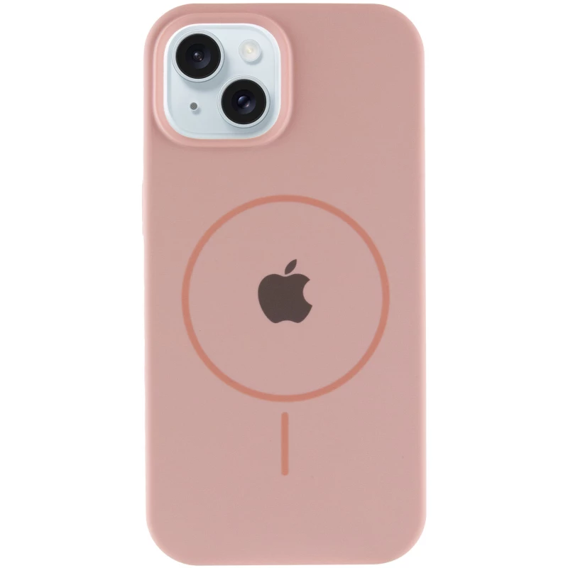 Чехол Silicone Armor Max with MagSafe для Apple iPhone 14 (6.1") – Розовый / Pink Sand. Фото 3 из 6