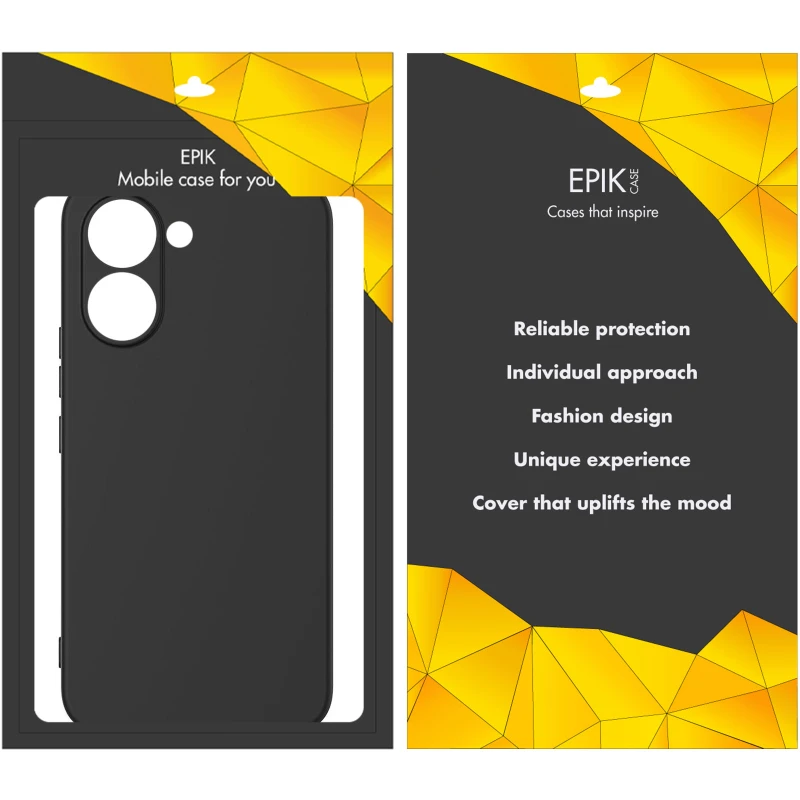 Чорний силіконовий чохол Epik із захистом камери на Xiaomi POCO X8 Pro – Чорний. Фото 3 з 3
