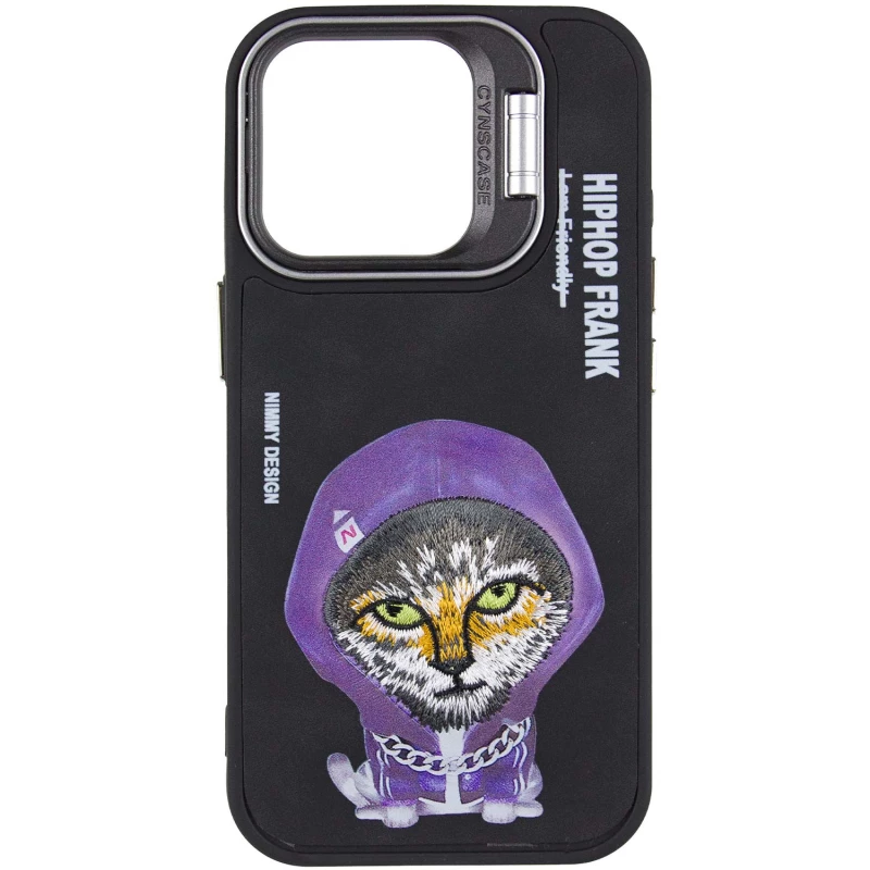 TPU+PC чохол з тваринами для Apple iPhone 15 (6.1") – Black Cat. Фото 3 з 7