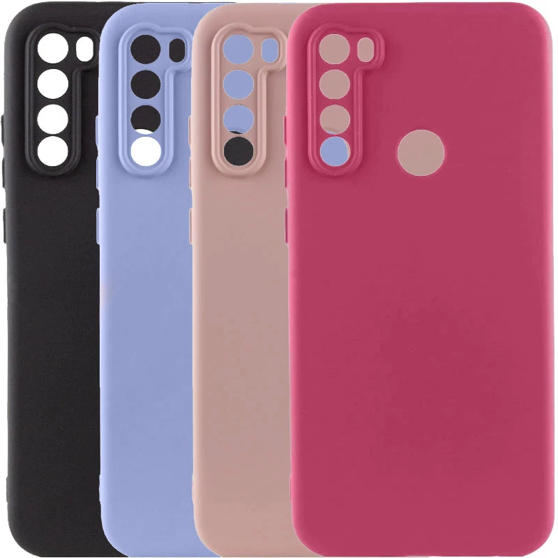 Кольоровий силіконовий чохол GETMAN із закритою камерою для Xiaomi Redmi Note 8T фото 2 з 2