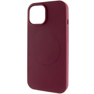 Чехол Silk Full Protective (AA) NO LOGO with Magnetic Fit для Apple iPhone 17 Air (6.5") — Бордовый / Plum