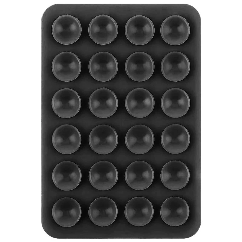 Держатель-присоска для телефона Double Side Silicone 80*55мм – Black. Фото 1 из 2