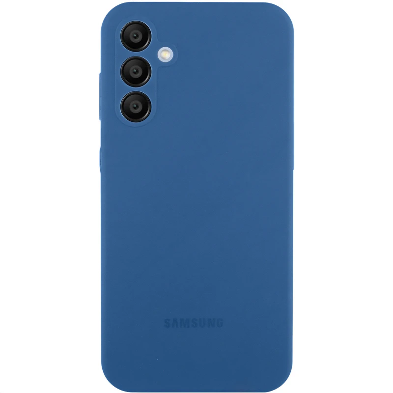 Чохол Silicone Case Lakshmi Premium L з закритою камерою на Samsung Galaxy S23 FE – Синій / Denim Blue. Фото 1 з 1