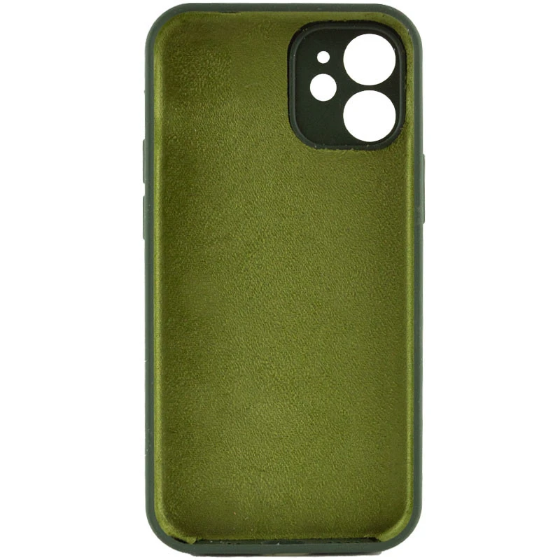 Чохол Silk Full Camera Protective (AA) NO LOGO для Apple iPhone 12 (6.1") – Зелений / Cyprus Green. Фото 2 з 4