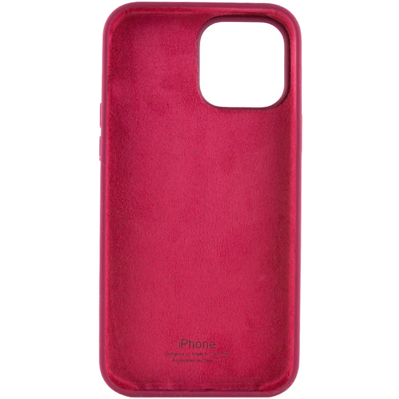 Чохол Silicone Case з закритим низом на Apple iPhone 17 Pro Max (6.9") – Бордовий / Maroon. Фото 2 з 2