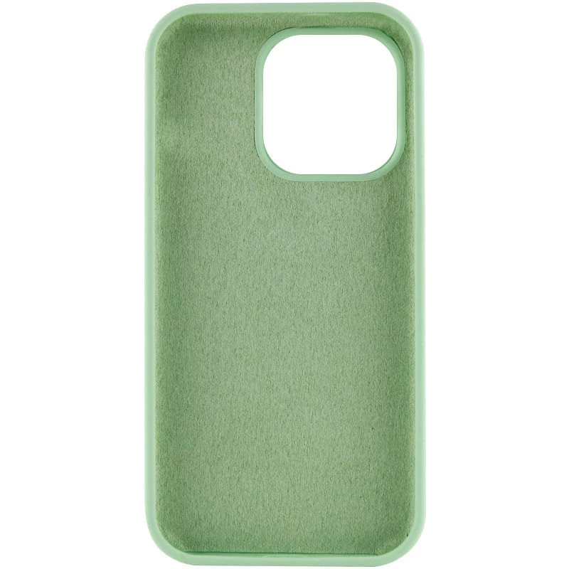 Чехол с закрытым низом Silicone Case для Apple iPhone 16 Pro – Зеленый / Pistachio. Фото 7 из 13