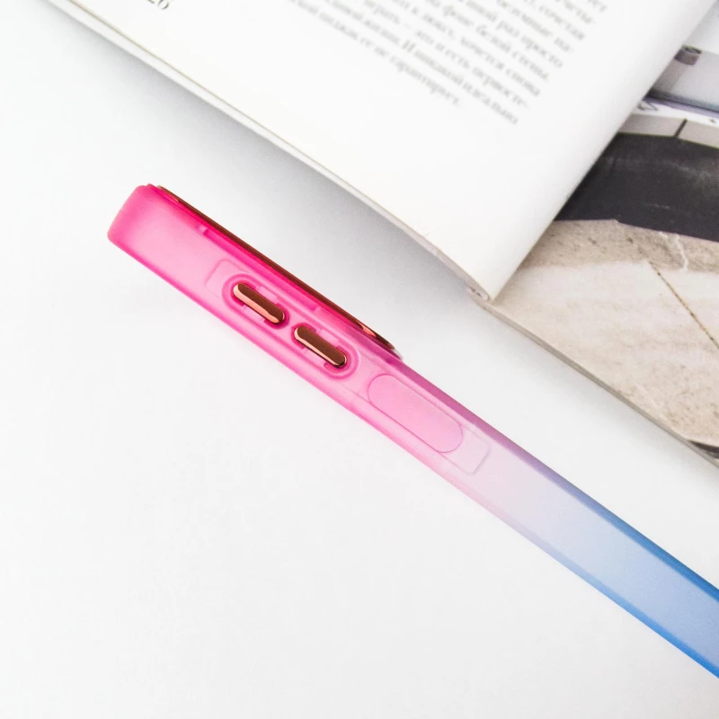 Силіконовий чохол фреш на Samsung Galaxy A24 4G – Синій / Рожевий. Фото 7 з 9