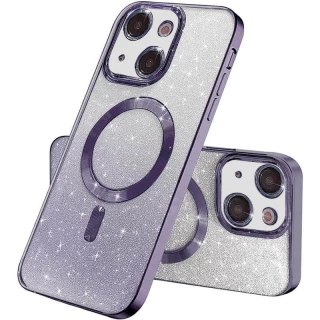 Чохол з блискітками, захисними лінзами на камеру та MagSafe на Apple iPhone 13 (6.1") фото 1 з 4