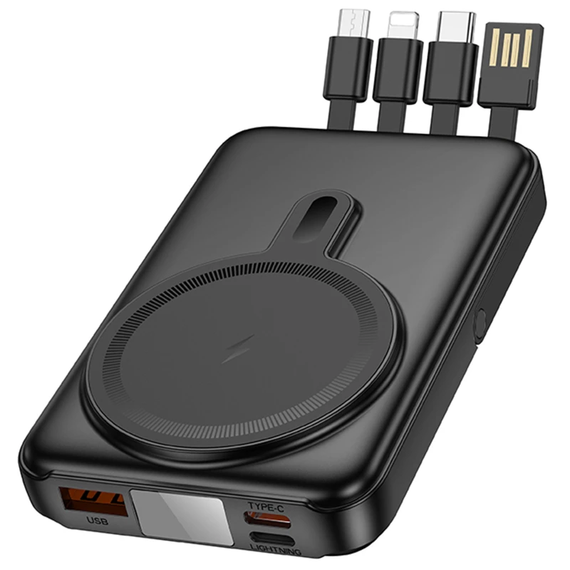 Портативний ЗП Power Bank Hoco J135 Rico 22.5W+PD20W з БЗП 10000 mAh – Black. Фото 5 з 5