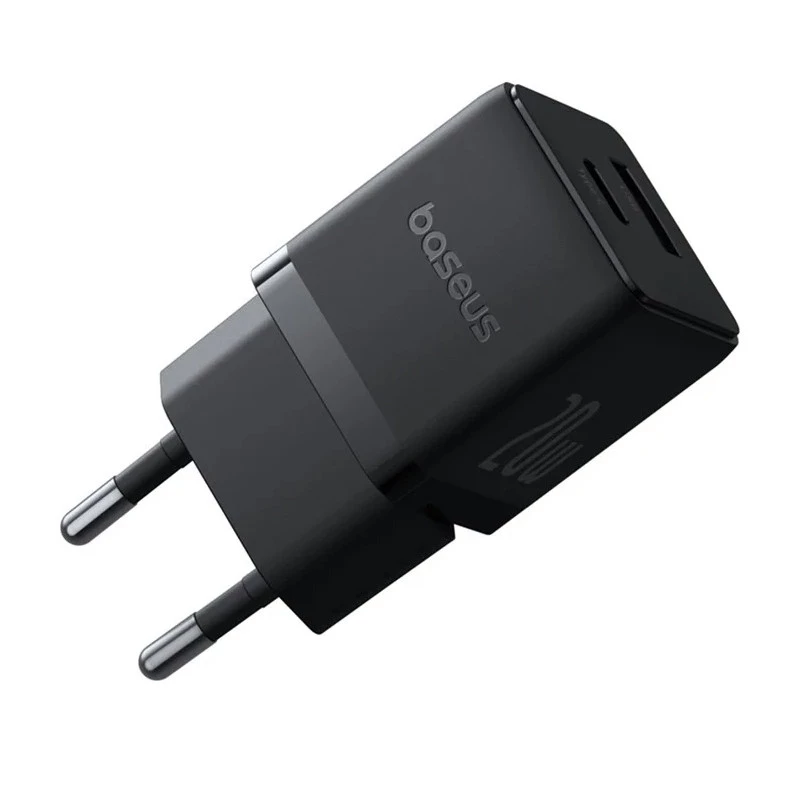 СЗУ Baseus Palm Fast Charger 20W (1USB-A/1C) + кабель Type-C to Type-C (P10111608) – Cluster Black. Фото 4 из 6