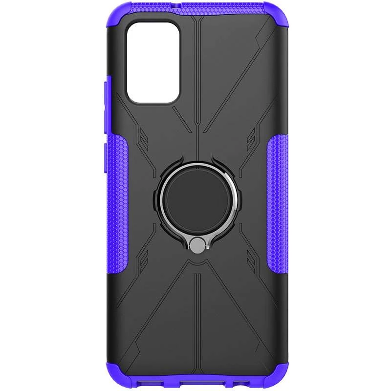 

Противоударный чехол Protective с кольцом для Samsung Galaxy A72 4G / A72 5G (Фиолетовый), Фіолетовий