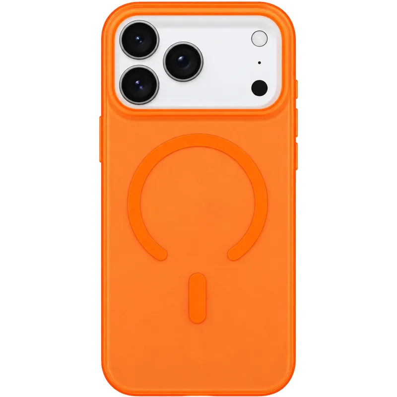 Чехол PC Matte Color with Magnetic Fit для Apple iPhone 18 Pro Max – Orange. Фото 1 из 1