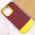 Двоколірний чохол Bichromatic на Apple iPhone 13 Pro Max (6.7") – Brown burgundy / Yellow. Фото 5 з 5