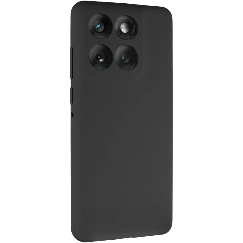 Чохол Silicone Case Lakshmi Premium із закритою камерою для Motorola Edge 60 Fusion – Чорний / Black. Фото 2 з 10