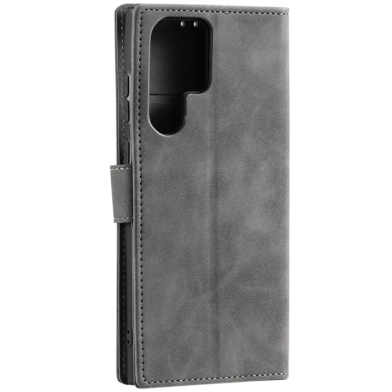 Шкіряний чохол-книжка Maverick Cover для Samsung Galaxy S26 Ultra – Grey. Фото 2 з 5