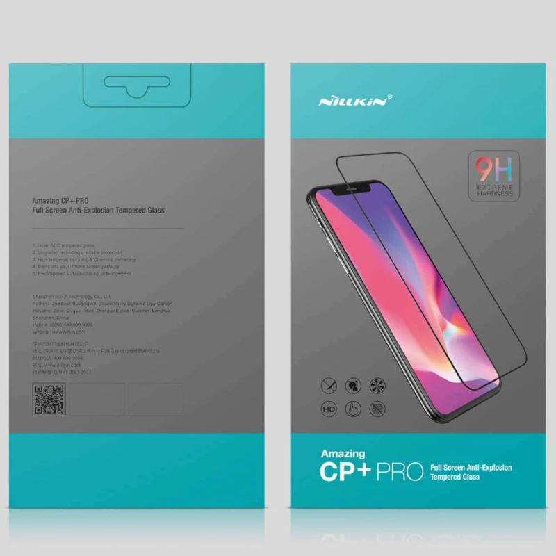 Защитное стекло Nillkin (CP+PRO) для Xiaomi Redmi Note 9s / Note 9 Pro / Note 9 Pro Max – Черный. Фото 6 из 8