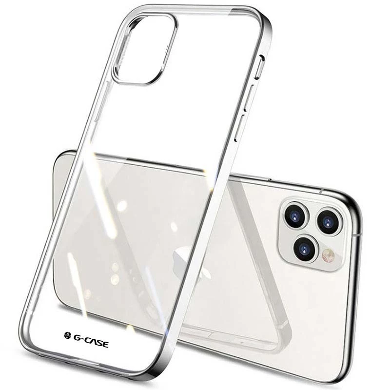 

TPU чехол G-Case Shiny Series для Apple iPhone 12 Pro (6.1") (Серебряный), Срібний