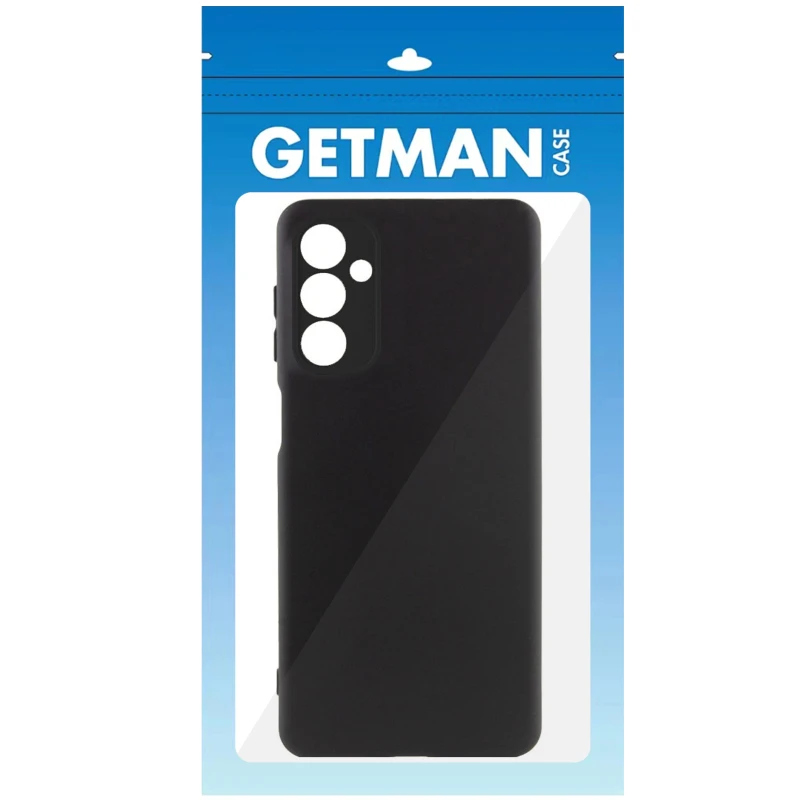 Кольоровий силіконовий чохол GETMAN із закритою камерою для Samsung Galaxy A27 – Чорний / Black. Фото 3 з 3