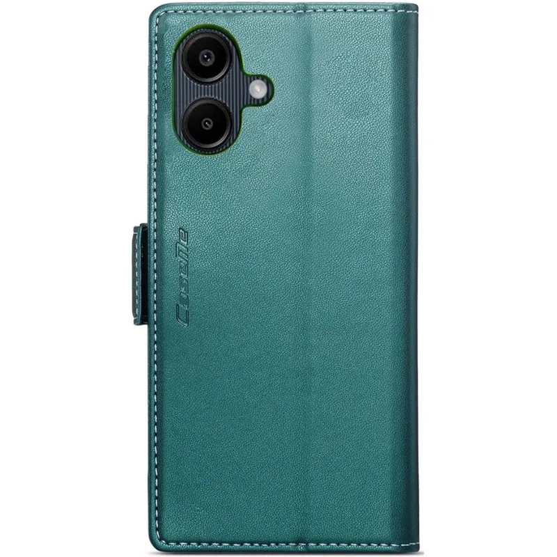 Шкіряний чохол-книжка CaseMe Nappa leather для Samsung Galaxy A07 – Green. Фото 3 з 6