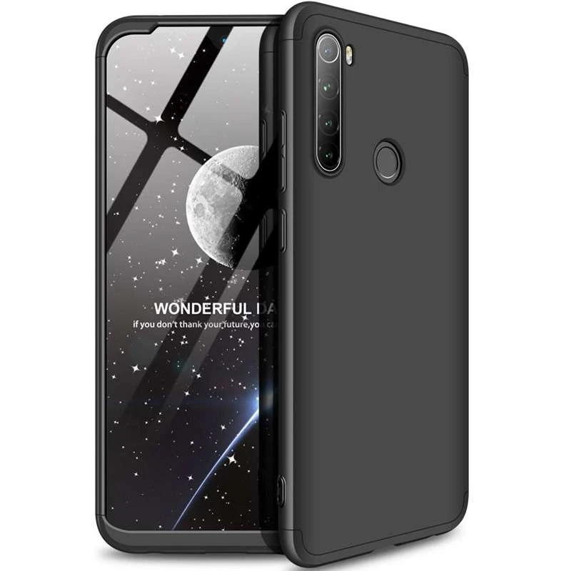 

Чехол с защитой 360 градусов GKK для Xiaomi Redmi Note 8T (Черный), Чорний
