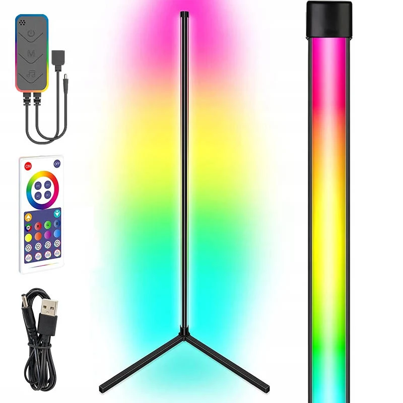 

Підлогова кутова LED лампа RGB Magic 1 Bluetooth USB with app (Black)