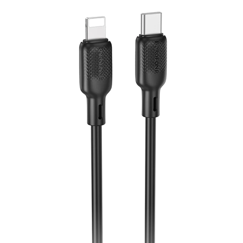 Дата кабель Borofone BX113 Lenny Type-C to Lightning 27W (2m) – Black. Фото 1 из 4