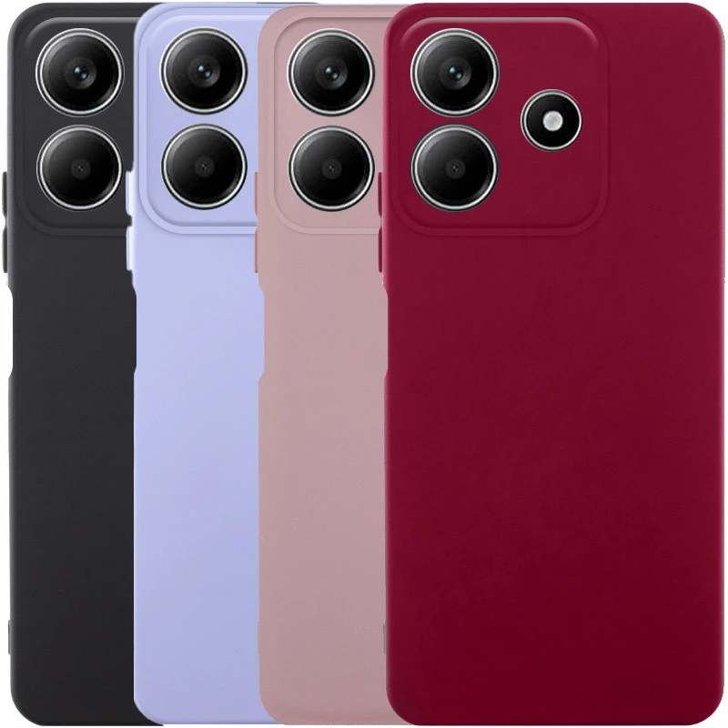 Кольоровий силіконовий чохол GETMAN із закритою камерою для Xiaomi Redmi Note 14 5G фото 1 з 1