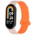 Ремінець Dual-color Magnetic для Xiaomi Mi Band 9/8 – Light Pink / Orange. Фото 2 з 8