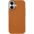Шкіряний чохол з візерунком та MagSafe на Apple iPhone 16 – Orange. Фото 4 з 10