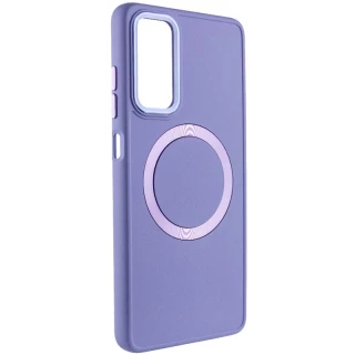 TPU чохол Bonbon з металевими кнопками та MagSafe на Samsung Galaxy A25 5G — Бузковий / Dasheen