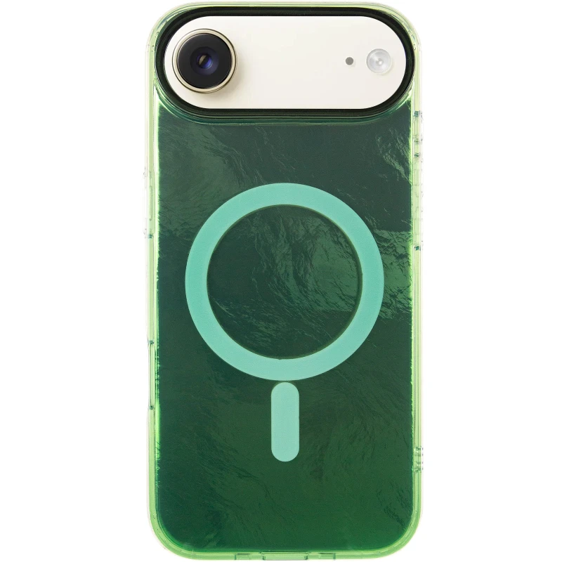 Силіконовий чохол Shiny Mountain (MagFit) для Apple iPhone 17 Air (6.5") – Green. Фото 4 з 8