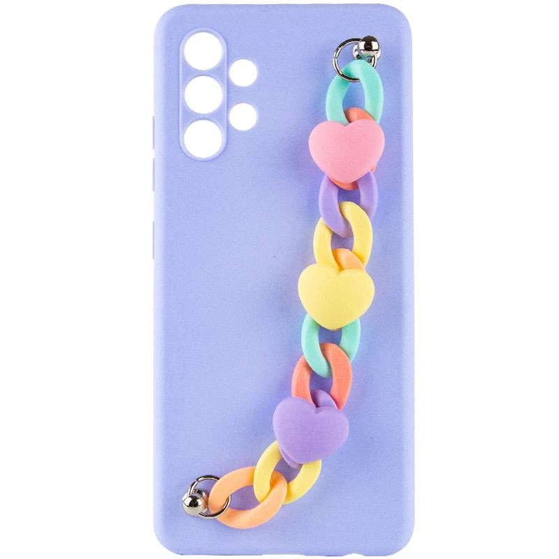 

Чохол Heart з ланцюгом на Samsung Galaxy A73 5G (Lilac Blue)