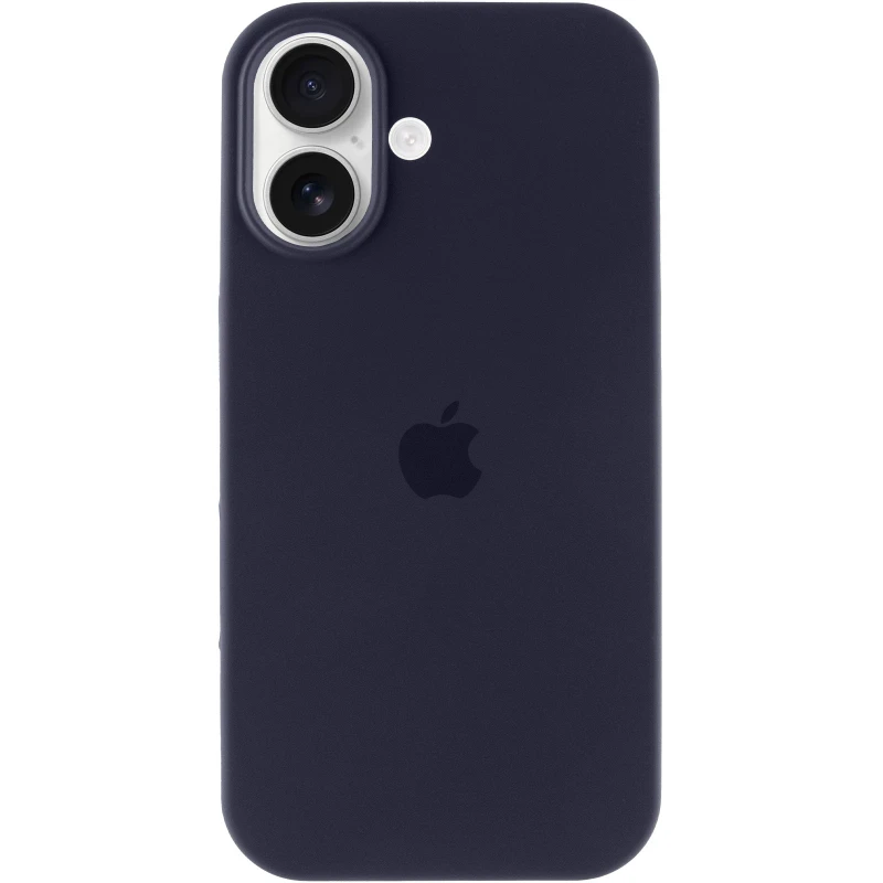 Чехол Silicone Case с закрытым низом для Apple iPhone 17 (6.3") – Темно-синий / Midnight blue. Фото 3 из 6