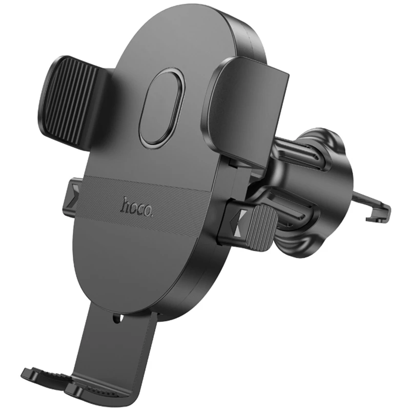 Автотримач Hoco H18 Mighty one-button (air outlet) – Black. Фото 3 з 7