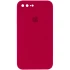 Чехол Silicone Case Square с защитой камеры для Apple iPhone 7 plus / 8 plus – Красный / Rose Red. Фото 1 из 3