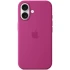 Чохол Silicone case (AAA) with Magsafe and Animation для Apple iPhone 16 – Fuchsia. Фото 2 з 4