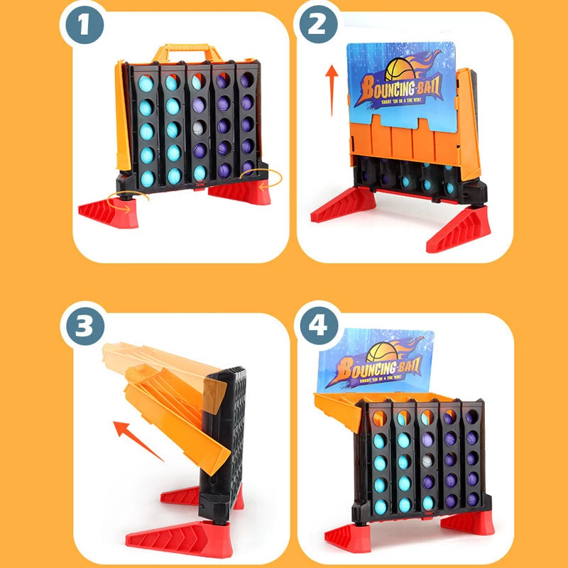 Настільна інтерактивна гра Ummi 22046 Bouncing Ball – Orange / Black. Фото 5 з 7