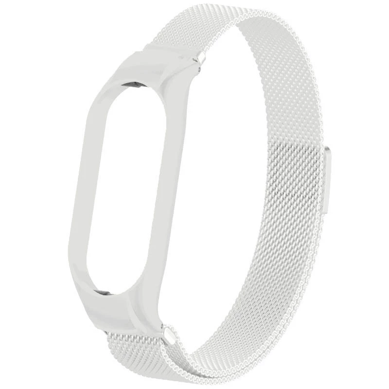 Ремінець Milanese Loop Design для Xiaomi Mi Band 9 – White. Фото 2 з 3