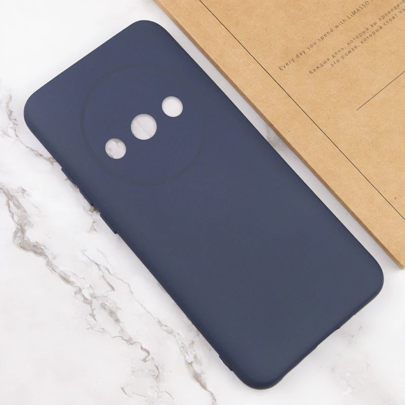 Чохол Silicone Case Lakshmi з закритою камерою на Xiaomi Redmi A3 – Синій / Midnight Blue. Фото 4 з 4
