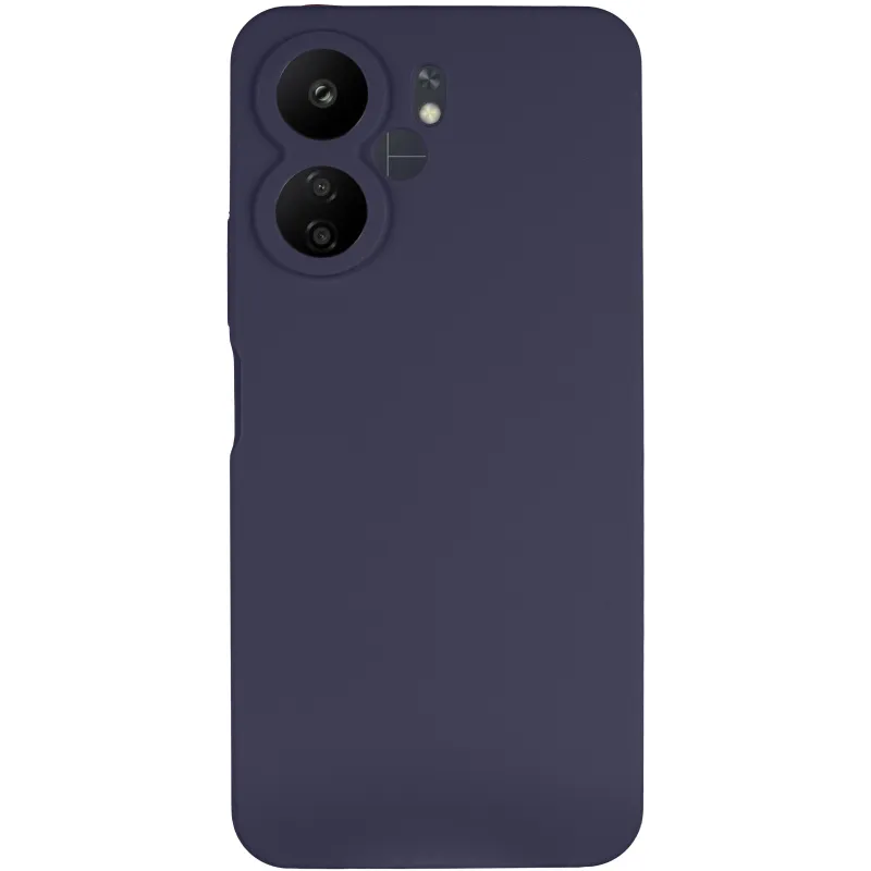 Чохол Silicone Case Lakshmi Premium із закритою камерою для Xiaomi Redmi 13C – Темно-синій / Midnight blue. Фото 3 з 9