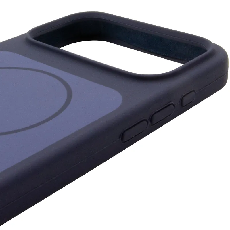 Чохол Silk Duo Color (AA) NO LOGO with Magnetic Fit для Apple iPhone 18 Pro Max – Midnight Blue. Фото 4 з 5