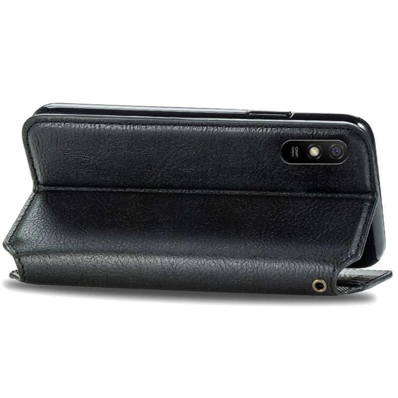 Чохол книжка GETMAN Cubic для Xiaomi Redmi 9A – Чорний. Фото 5 з 5