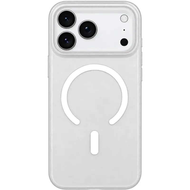 Чехол PC Matte Color with Magnetic Fit для Apple iPhone 18 Pro – White. Фото 1 из 2