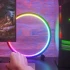 Настільна LED лампа RGB Intelligent circular atmosphere light Bluetooth USB with app – Black. Фото 5 з 7