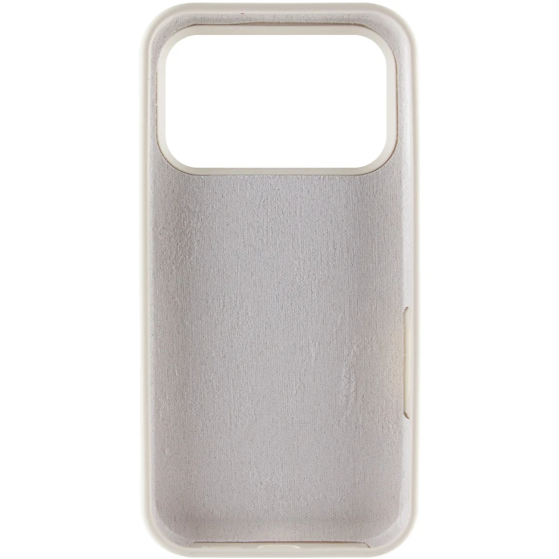 Чехол Silicone Case с закрытым низом для Apple iPhone 17 Pro (6.3") – Бежевый / Antigue White. Фото 4 из 6
